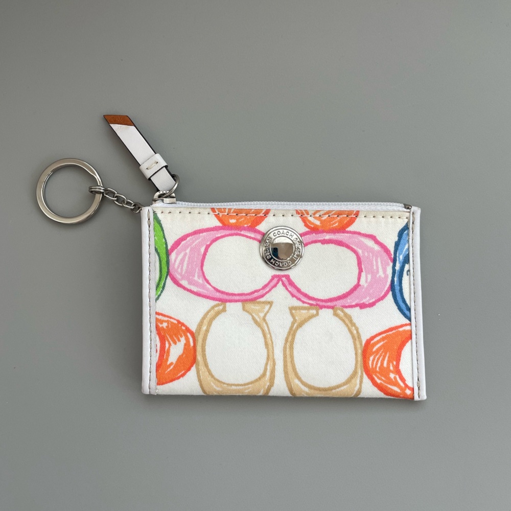 Coach keychain/card holder